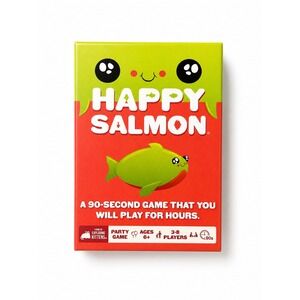 Exploding Kittens Happy Salmon Party Card Game Fast Paced Ages 6+ 3-8 Players